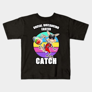 Social Distancing Easter Lockdown Easter Bunny Kids T-Shirt